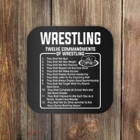Twelve Commandments Of Wrestling Coaster thumb 0