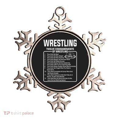 Twelve Commandments Of Wrestling Ornament