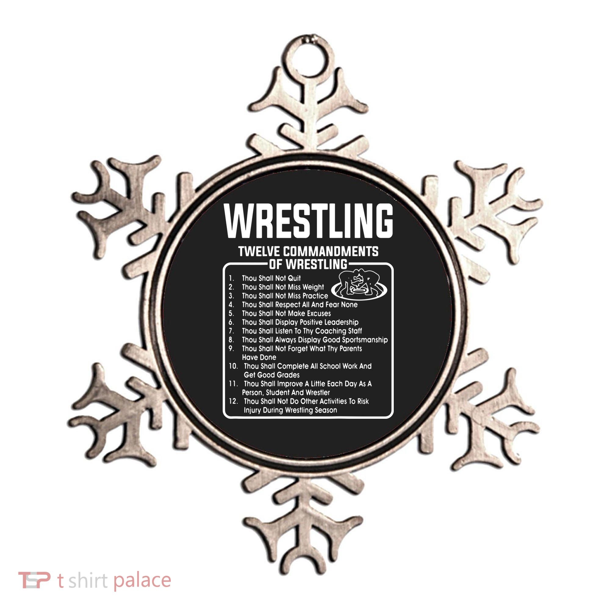 Twelve Commandments Of Wrestling Ornament