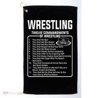 Twelve Commandments Of Wrestling Golf Towel thumb 0