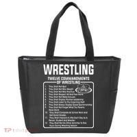 Twelve Commandments Of Wrestling Tote Bag thumb 0