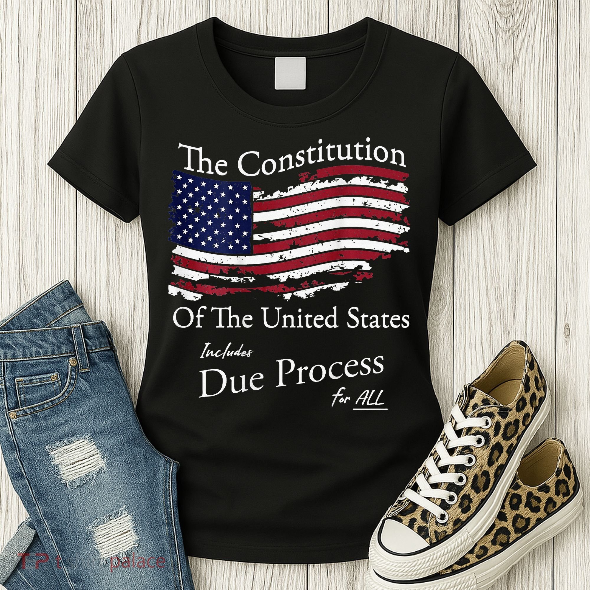 The Constitution Of The United States Due Process For All Women's T-Shirt