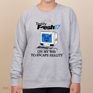 Teddyfresh Computer On My Way To Escape Reality Women's Sweatshirt