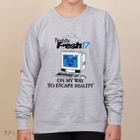 Teddyfresh Computer On My Way To Escape Reality Women's Sweatshirt thumb 0