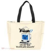 Teddyfresh Computer On My Way To Escape Reality Tote Bag thumb 0