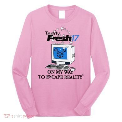 Teddyfresh Computer On My Way To Escape Reality Long Sleeve Shirt