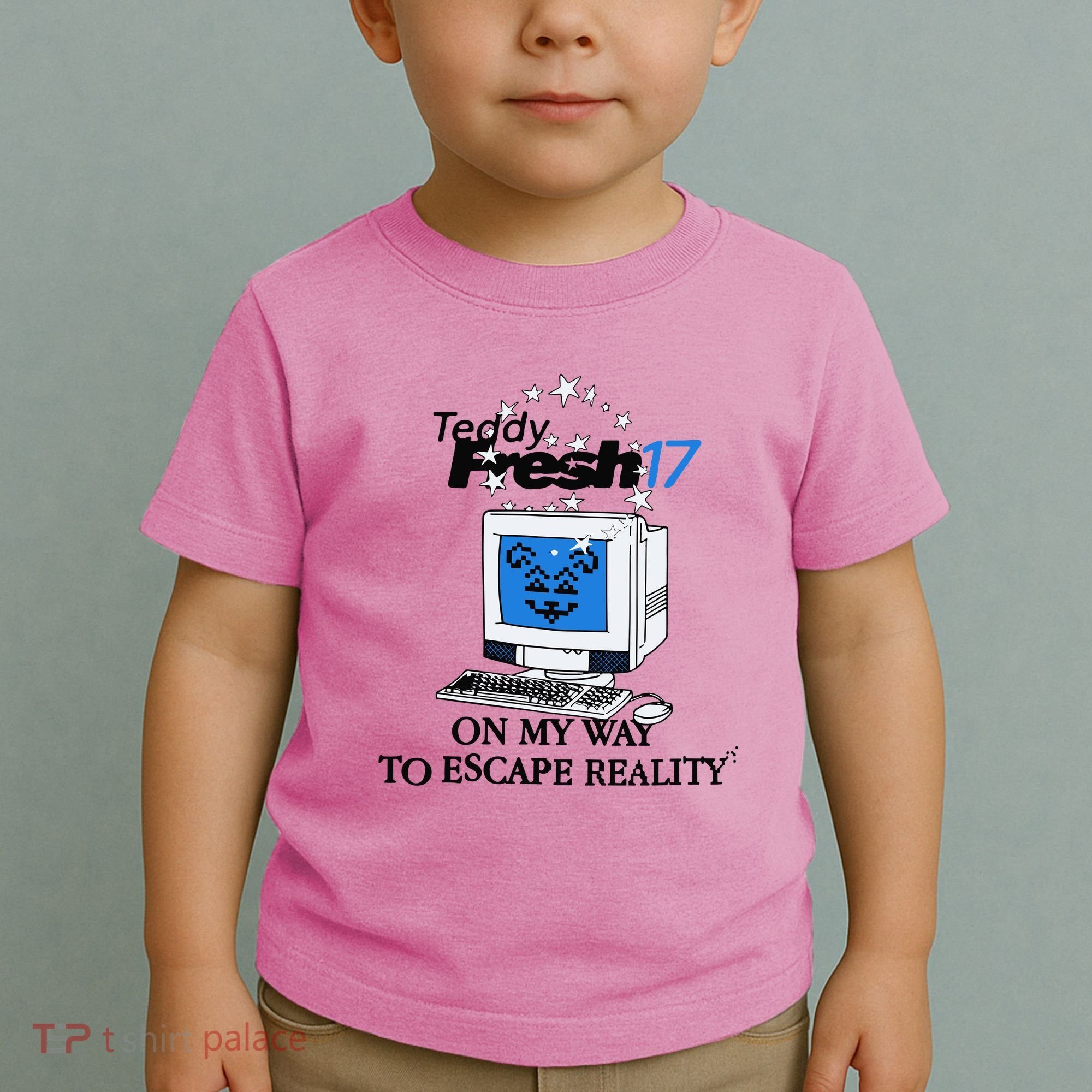 Teddyfresh Computer On My Way To Escape Reality Toddler T-Shirt