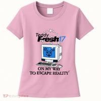 Teddyfresh Computer On My Way To Escape Reality Women's T-Shirt thumb 0