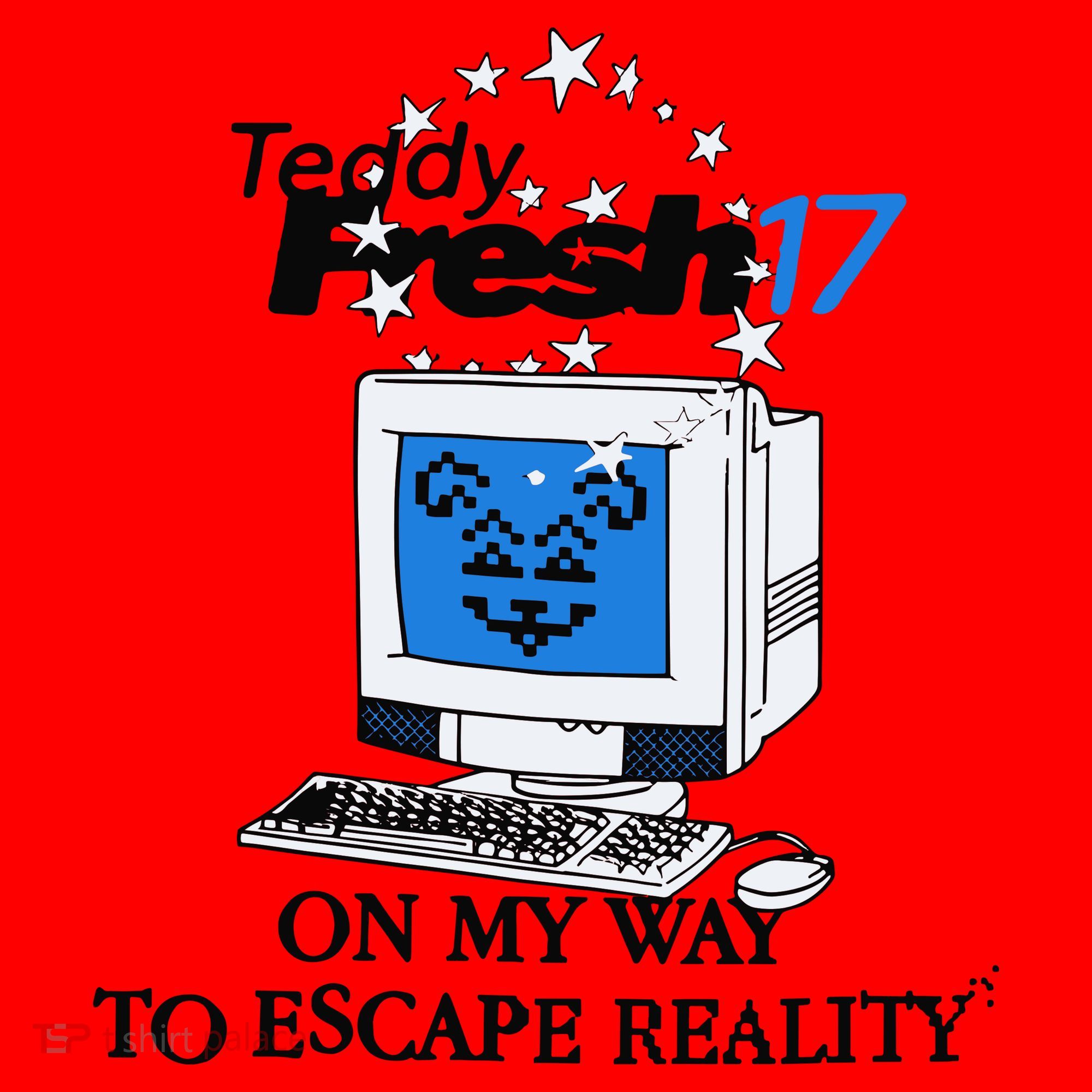 Teddyfresh Computer On My Way To Escape Reality Santa Hat