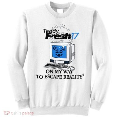 Teddyfresh Computer On My Way To Escape Reality Sweatshirt