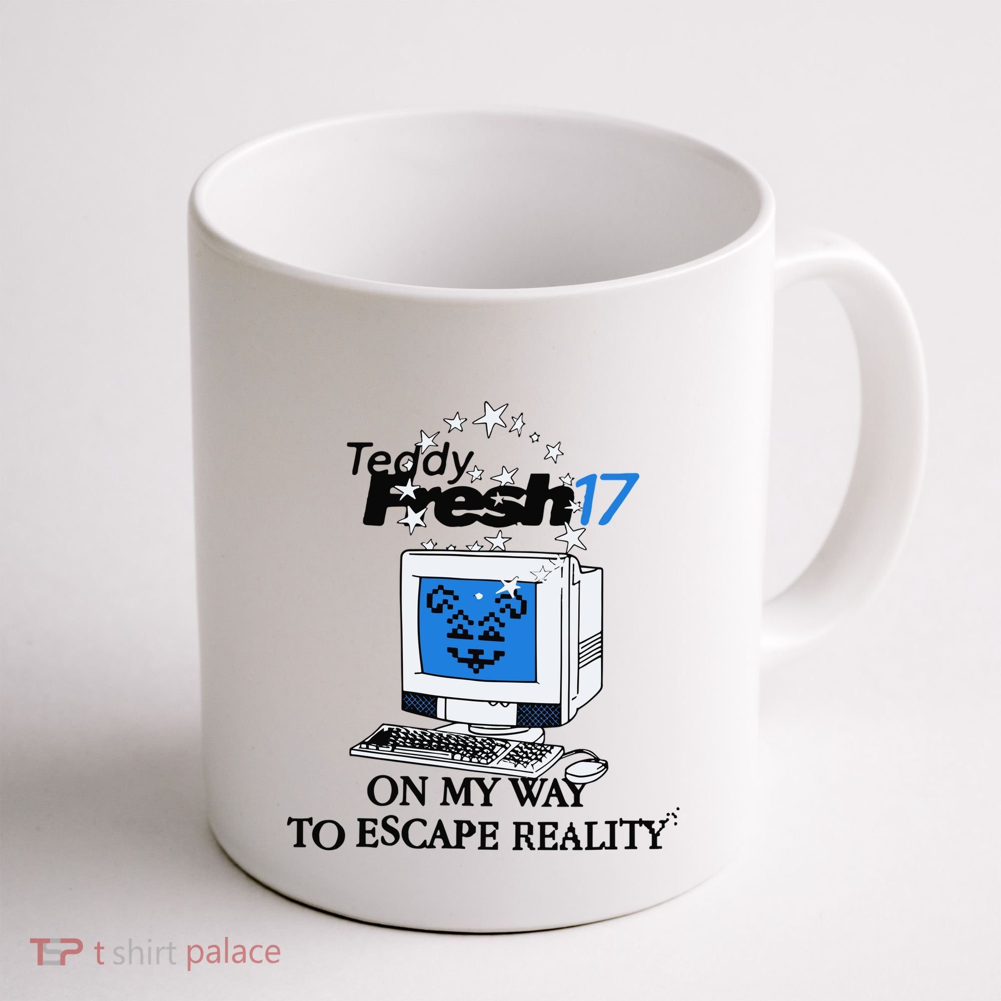 Teddyfresh Computer On My Way To Escape Reality Coffee Mug