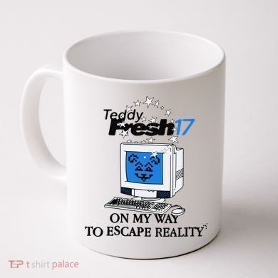 Teddyfresh Computer On My Way To Escape Reality Coffee Mug