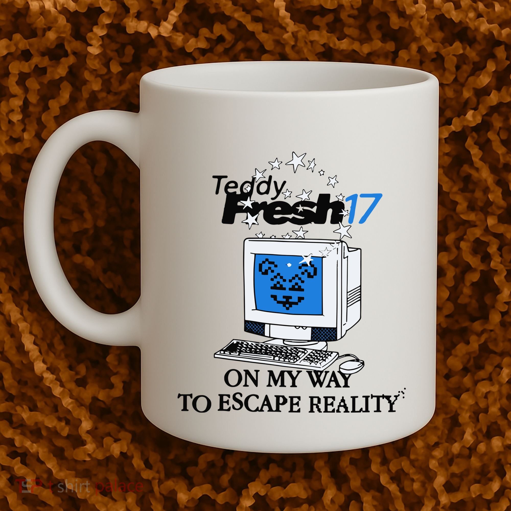 Teddyfresh Computer On My Way To Escape Reality Coffee Mug