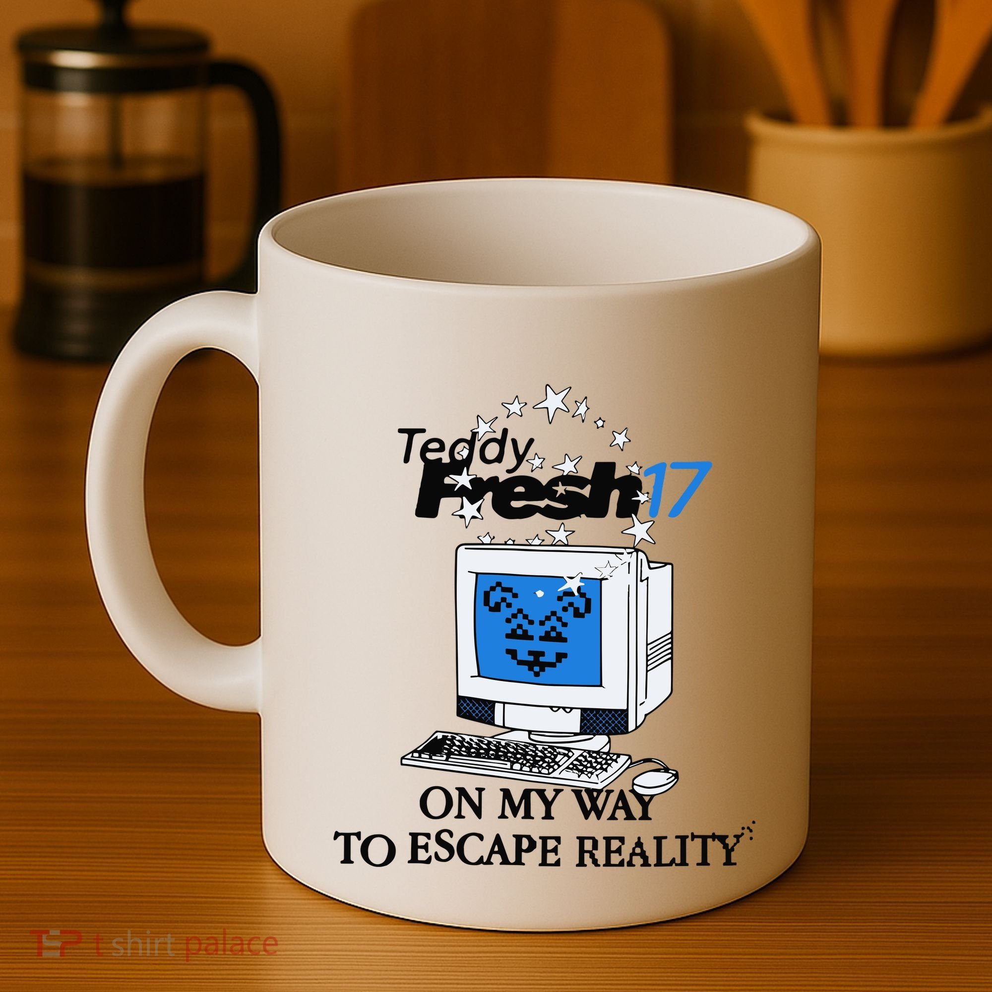 Teddyfresh Computer On My Way To Escape Reality Coffee Mug