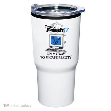 Teddyfresh Computer On My Way To Escape Reality Tumbler