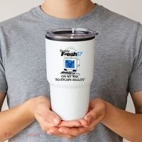 Teddyfresh Computer On My Way To Escape Reality Tumbler thumb 2