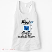 Teddyfresh Computer On My Way To Escape Reality Women's Tank Top thumb 0