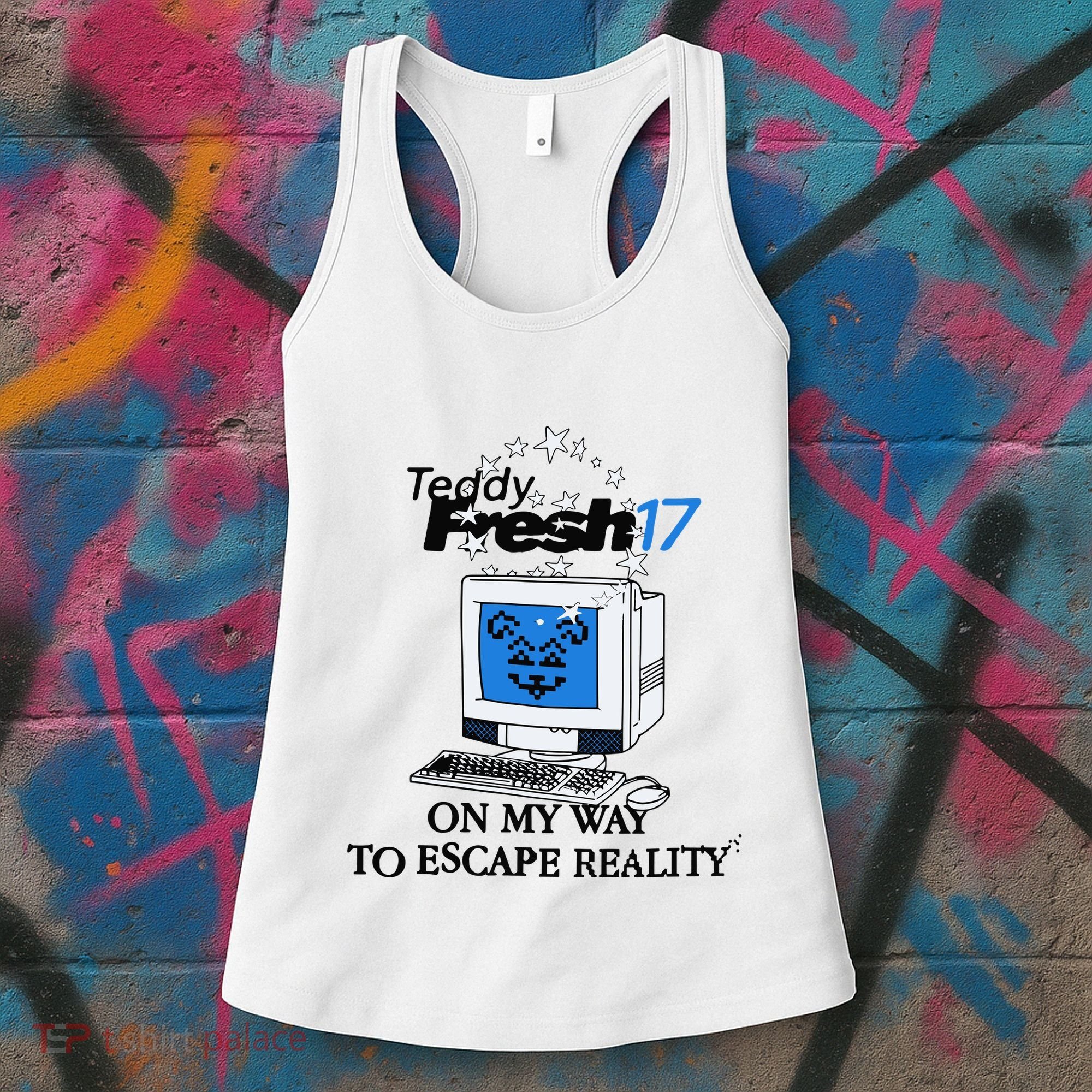 Teddyfresh Computer On My Way To Escape Reality Women's Tank Top