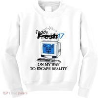 Teddyfresh Computer On My Way To Escape Reality Kids Sweatshirt thumb 0