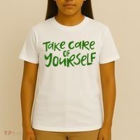 Take Care Of Yourself Positive Quote T-Shirt thumb 4