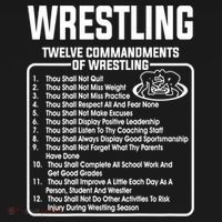 Twelve Commandments Of Wrestling TShirt Doggie Tank thumb 4