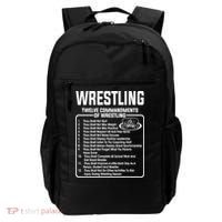 Twelve Commandments Of Wrestling TShirt Backpack thumb 0