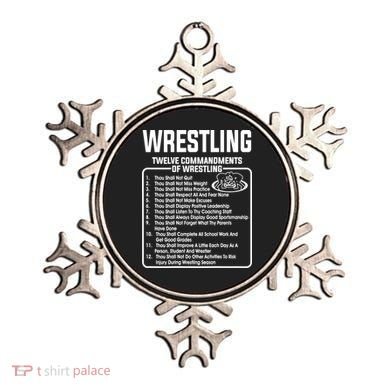 Twelve Commandments Of Wrestling TShirt Ornament