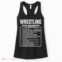 Twelve Commandments Of Wrestling TShirt Women's Tank Top thumb 0