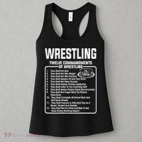 Twelve Commandments Of Wrestling TShirt Women's Tank Top thumb 3