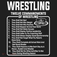 Twelve Commandments Of Wrestling TShirt Hat thumb 2