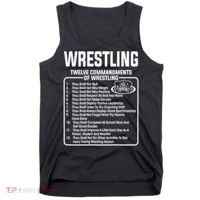 Twelve Commandments Of Wrestling TShirt Tank Top