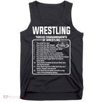 Twelve Commandments Of Wrestling TShirt Tank Top thumb 0