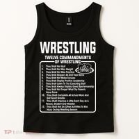 Twelve Commandments Of Wrestling TShirt Tank Top thumb 2