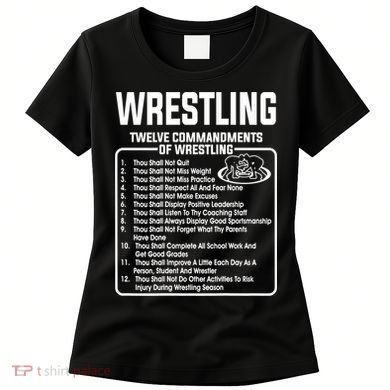 Twelve Commandments Of Wrestling TShirt Women's T-Shirt