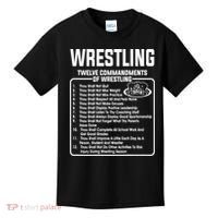 Twelve Commandments Of Wrestling TShirt Kids T-Shirt thumb 0