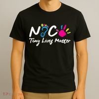 Taking Care Of Tiny Lives Neonatal NICU Nurse Gift TShirt T-Shirt thumb 3