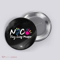 Taking Care Of Tiny Lives Neonatal NICU Nurse Gift TShirt Button thumb 0