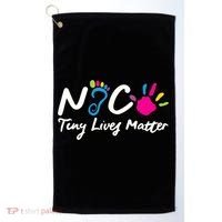 Taking Care Of Tiny Lives Neonatal NICU Nurse Gift TShirt Golf Towel thumb 0