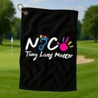 Taking Care Of Tiny Lives Neonatal NICU Nurse Gift TShirt Golf Towel thumb 1