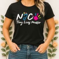 Taking Care Of Tiny Lives Neonatal NICU Nurse Gift TShirt Women's T-Shirt thumb 2