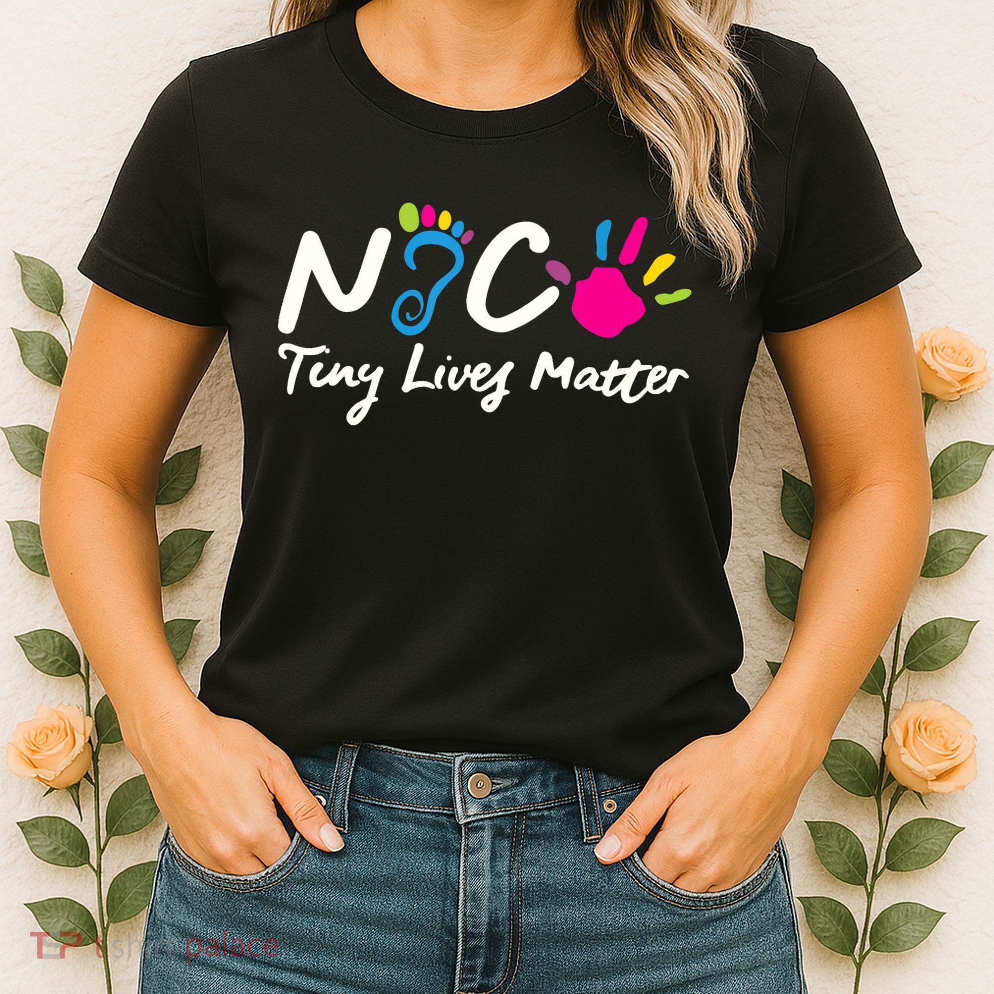 Taking Care Of Tiny Lives Neonatal NICU Nurse Gift TShirt Women's T-Shirt