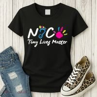 Taking Care Of Tiny Lives Neonatal NICU Nurse Gift TShirt Women's T-Shirt thumb 3