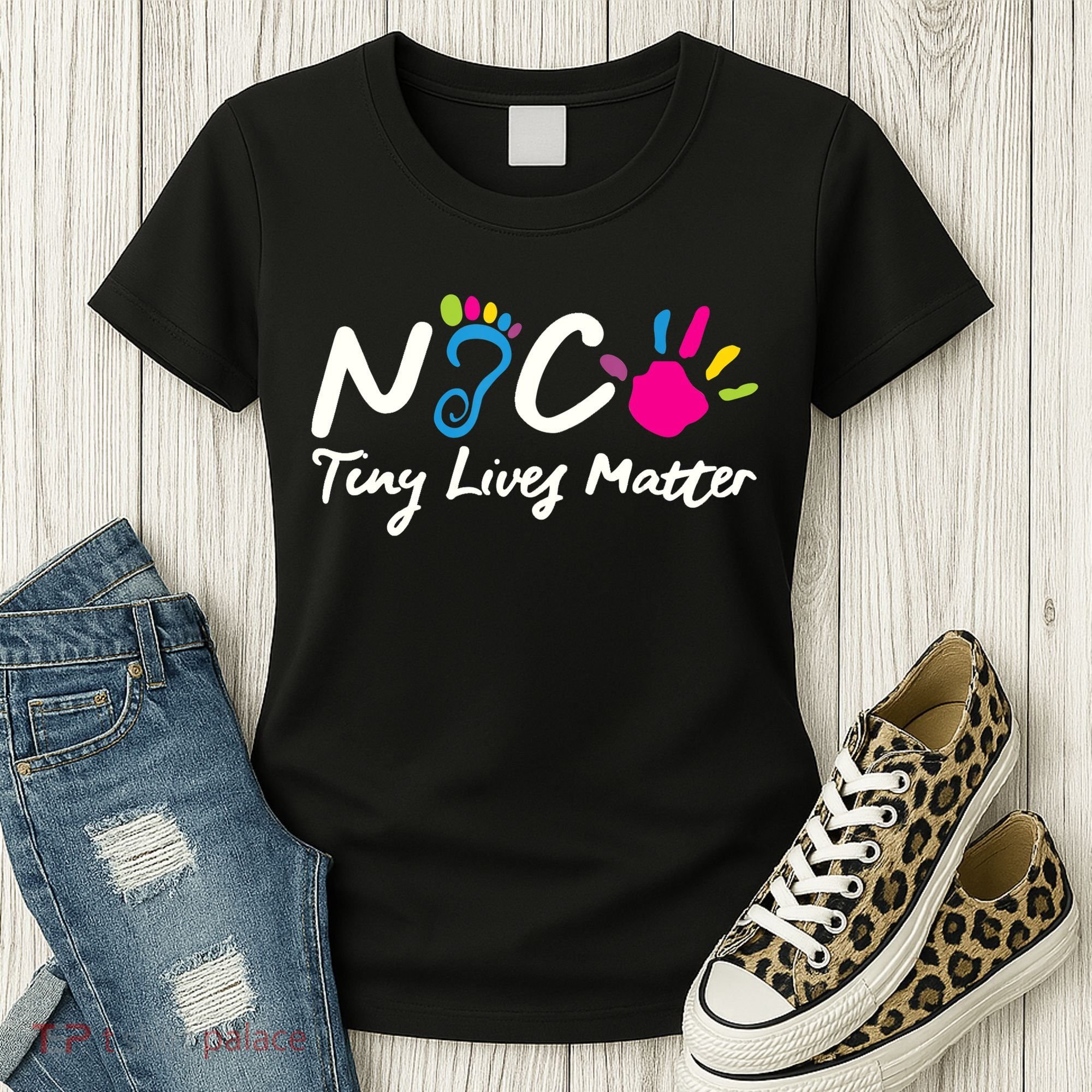 Taking Care Of Tiny Lives Neonatal NICU Nurse Gift TShirt Women's T-Shirt