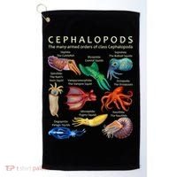 The Cephalopod: Octopus, Squid, Cuttlefish, And Nautilus Golf Towel thumb 0