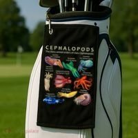The Cephalopod: Octopus, Squid, Cuttlefish, And Nautilus Golf Towel thumb 2