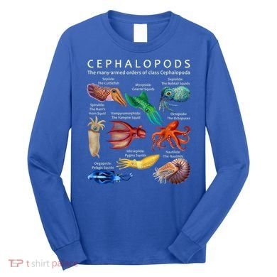 The Cephalopod: Octopus, Squid, Cuttlefish, And Nautilus Long Sleeve Shirt