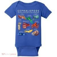 The Cephalopod: Octopus, Squid, Cuttlefish, And Nautilus Baby Bodysuit thumb 0