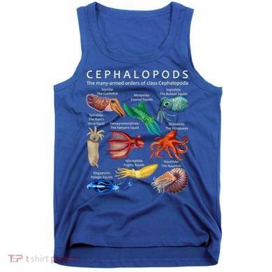 The Cephalopod: Octopus, Squid, Cuttlefish, And Nautilus Tank Top