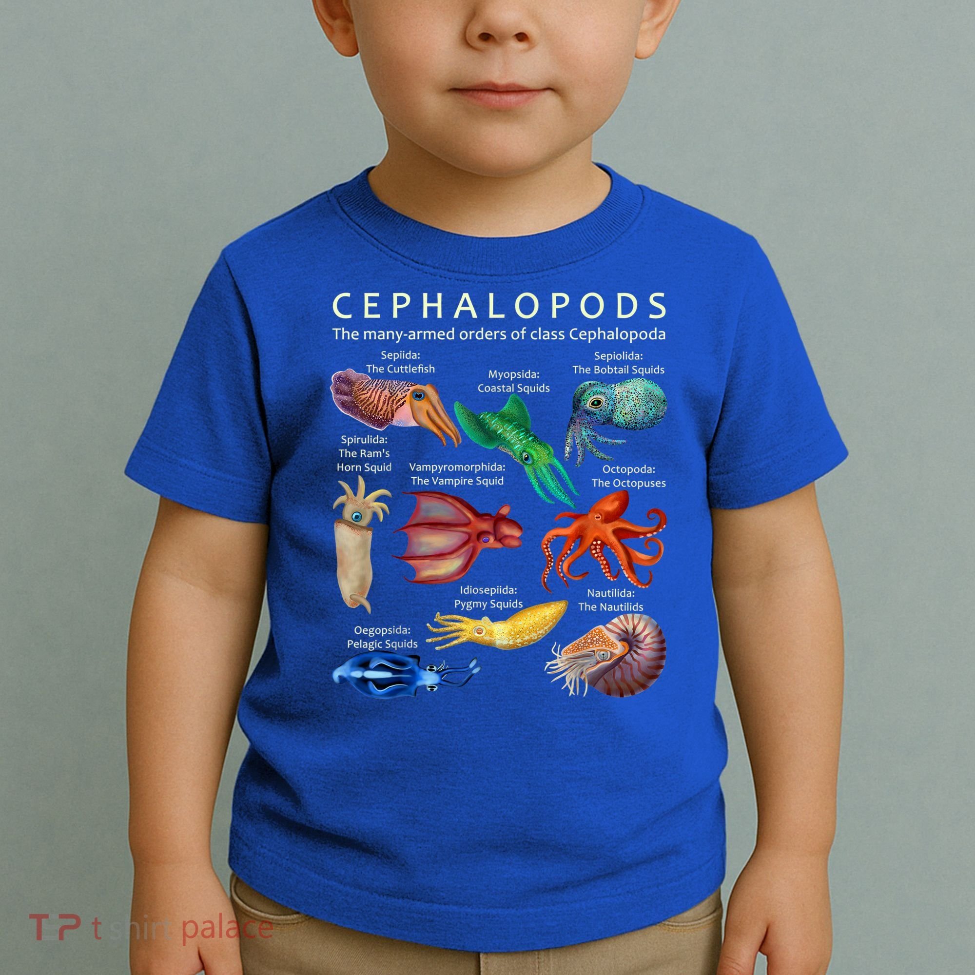 The Cephalopod: Octopus, Squid, Cuttlefish, And Nautilus Toddler T-Shirt