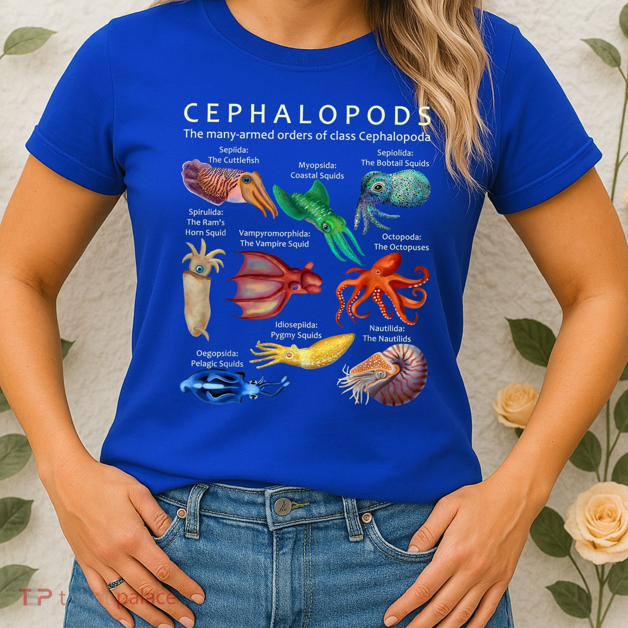 The Cephalopod: Octopus, Squid, Cuttlefish, And Nautilus Women's T-Shirt
